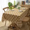 Table Cloth Simple Tablecloth Polyester Imitation Linen Modern Fresh For Decoration Home Rectangular