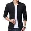 Men's Jackets Business Bomber Jacket Men Stand Collar Mens Slim Fit Blazer Casual S Male Spring Autumn Thin Coat