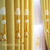 Cortina Giraffe personalizada 2023 desenho amarelo quarto infantil quarto meninos quarto garotas de janela personalização