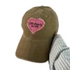 Бейсбольные кепки Y2K Pink Love Duck Tongue Hat Весенняя бейсбольная шляпа с изогнутыми карнизами Повседневный мягкий цилиндр 231124