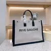 Designer Rive Gauche Tote Shopping Bag Luxury Womens Handväskor Handväska Summer Fashion Stora strandväskor Travel Cross Body Shoulder Plånbok Purses P7DS#