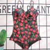 Sexy fronde une pièce maillots de bain mode imprimé rembourré Bkinis femmes dos nu maillot de bain vacances printemps chaud maillot de bain