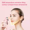 Microcorrente portátil rejuvenescimento da pele úmido ems face lifting led nutrição máquina de beleza facial ems rf dispositivo de beleza