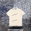 Xinxinbuy Men Designer T-shirt 23SS Paris Jacquard Letter Fabric Kort Mouw katoen vrouwen Zwart wit blauw kaki m-2xl