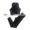 Top corto in velluto da donna, maglietta con mezza cerniera, lettere, fettuccia, leggings sportivi, palestra, fitness, yoga