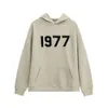 Sweatshirts pour hommes Designer Sweat à capuche FOG Double Thread Essen Saison 8 Lâche 1977 Pull à capuche floqué Hommes Femmes American High Street Thin