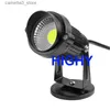 Lawn Lamps 10PCS LED COB Garden lighting 3W5W10W Outdoor Spike Lawn Lamp Waterproof Lighting Led Light Garden Path Spotlights AC110V220V12V Q231125