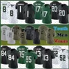 Aaron Rodgers Allen Lazard voetbalshirt Custom Heren Dames Jeugd Ahmad Sauce Gardner Garrett Zach Wilson Breece Hall Quinnen Williams Corey Davis