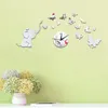 Wandklokken Moderne Barber grote DIY Klokstickers schoonheid Simple Big Grappig Hairdresser Decor Horologe Wanduhr Home By50GZ