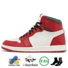 Jumpman 1 Mens Basketball Shoes 육종 특허 다크 반모카 J1 저블랙 올리브 고여성 운동화 사이즈 36-47【code ：O】