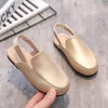 Sandals Arrival Kids Slippers White Spring Summer Gold Quality Leather For Boys Girls Handmade Rubber Sole Size 2135 230424