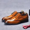 Sukienka buty 89258 Hurtowa Brock rzeźbiła skórzana męska Baolizhu Zwinna derby Business Derby