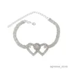 Cavigliere New Fashion Cuore Bracciale alla caviglia Donna Elegante All-Match Personalità Cavigliere a catena per le donne Cavigliera per gioielli piede di avvio R231125