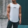 Mens Tank Tops 최고 체육관 보디 빌딩 Oneck Man Muscle Sleeveless Shirts Silm Fit Summer Clothing Fashion Prind Quick Dry Vest 230424