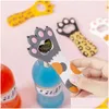 Öppnar Modelo Bottle Opener Sile Cat Claw Design Soda Beer Cap Mtifunction Cartoon Kyl Magnet Kitchen Bar Tools Drop Delivery Ho DH2BF