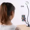 LED Clip Selfie Ring Light Wireless 2in1 Remote Desktop Clip Table Lamp Live Beauty Make Up Stream Fill Light with Cell Phone Holder