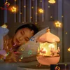 Neuheiten Artikel Wiederaufladbare Bluetooth Ser Star Projektor Licht Drehbare Kaninchen Nacht FL Lampe Geschenk für Kinder Mädchen Freundin 231017 Dr DHSXT