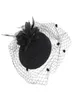 Party Hats 1pc 20s 30s Pillbox Fascinator Hat Cocktail Wedding Tea With Veil275Y9548511