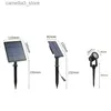 مصابيح العشب الأحدث 3000K/6000K/RGB LED LED ضوء في الهواء الطلق Solar Solar Garden Garden Light في الهواء الطلق IP65 مقاومة للماء مصباح الجدار الخفيف Q231125