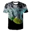 Men's T Shirts S Men/Women Fashion Summer 2023 Tees Streetwear Fruits Tops Cartoon Pineapple Print Round Neck Short Sleeve T-shirt