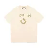 2023 New designer womens t shirt high-end Shirt 2023 Smiling Face Slogan Couple Summer Channel Restricted Item Loose Sleeve