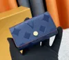 Fashion designer wallets Key Bag luxury Brazza purse mens womens clutch bags Highs quality flower letter coin purses long card holders with original box dust bag 6-3