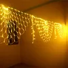 Strings Thrisdar 3M 424LED 3pcs Peacock String Lights Outdoor Mesh Net Led Fairy Christma Wedding Year Decor Garland LightsLED