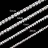 bes wholesale price in stock 925 sterling silver tennis chain 3mm--6mm Vvs moissanite necklace for high quality design fashion jewelry men women party gift