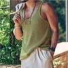 Men's Tank Tops 2023 Summer Casual Knitted Men Loose Sleeveless Vest Fashion Mens Clothes Streetwear For Male Knit Pullover