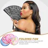 Gift Wrap 4pcs Exquisite Japanese Style Round Fan Classical Foldable Portable