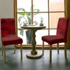 Housses de chaise Couverture de lignes de texture abstraite rouge Couverture élastique élastique de salle à manger Housse en spandex pour le bureau