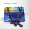 Kurt Geiger London Kensington Mini PUl Leather Rainbow Crossbody i torebka Luksusowa torba na ramię Mała torba listonoszka