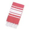 Tassel Blanket Fashion Stripe Blanket Colorful Beach Towel Outdoor Shawl Blanket Bedroom Bedding Blanket