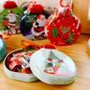 Kerstdecoraties Tinplate Candy Box Hangers Geschenk Lanyard pot Merry Decor voor thuis ornament Xmas Treechristmas