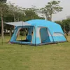 Tendas e abrigos de tamanho grande Ultralarge 6 10 12 Camadas Double Outdoor 2 Rooms e 1hall Family Camping Turist