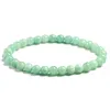 Perlen feine AAA 100 natürliche burmesische grüne Jade runde Perlen Armband Frauen Stein Schmuck Edelstein Geschenk handgefertigte Strand Armbänder 230424