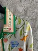 Falection Mens 23SS Casablanca Shirt Tennis Club Garden Flower Print Silk Blended Button Up Shirt Top 4