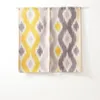 Curtain Nordic Yellow And Blue Classic Geometry Modern Door Linen Tapestry Study Bedroom Home Decor Kitchen