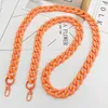 120 cm Fashion Woman Handtas Accessory Chain 8 Colors Resin Chain Luxury Frosted riem koppeling Schouderblazers ketting voor telefoonhoes