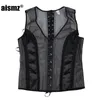 Waist Tummy Shaper Aismz Corset Men Shapers Slim Fit Tank Top Shapewear Chest Binder Waistcoat Vest Jacket Steampunk Gothic Corset Man Underwear 231124