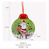 Kerstdecoraties Tinplate Candy Box Hangers Geschenk Lanyard pot Merry Decor voor thuis ornament Xmas Treechristmas