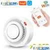 Andere Home Tuin Alarm Accessoires Tuya Wifi Rook Brandbeveiliging Detector Rokerij Combinatie Beveiligingssysteem Brandweerlieden 2 Dhxh3