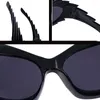 Solglasögon y2k spik rektangel utomhus vindtät solskyddsmedel vintage märke design sportglasögon punk personliga nyanser