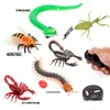 Animaux électriques / RC Télécommande infrarouge Jouets d'insectes animaux Simation Snake Bee Robot électronique Jouet pour chat chien Halloween Prank F Dhfvr