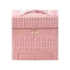 Relave Travel Makeup Train Case Makeup Cosmetic Case Organizer Portable Artist Storage Bag med justerbara avdelare FMT-4006