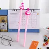 Stuks Groothandel Creatieve Cartoon Flamingo Neutrale Pen 0,5 mm Zwarte Student Briefpapier Prijs Cadeau Kerst