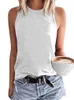 Women's Tanks Camis summer sleeveless vest simple solid color classic design casual and loose fitting women's 230425