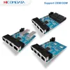 HICOMDATA Mini Gigabit 2 Fiber port and 4 RJ45 Switch 2*1.25G Fiber port+4*10M/100M/1000M Eth ernet 1*9 module or SFP slot Gigabit Switch