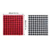 Table Napkin 6Pcs Cotton Check Square Tea Towel Kitchen Background Cloth Napkina Household Dinner El Plaid Black Red