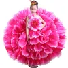 Scene Wear Chinese Flower Dance Costumes for Girls Festival Year Dress Kidergarten Performance